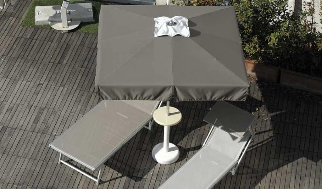 Столик для зонтов с опорой, Table, Ø400х1200 мм,  белый