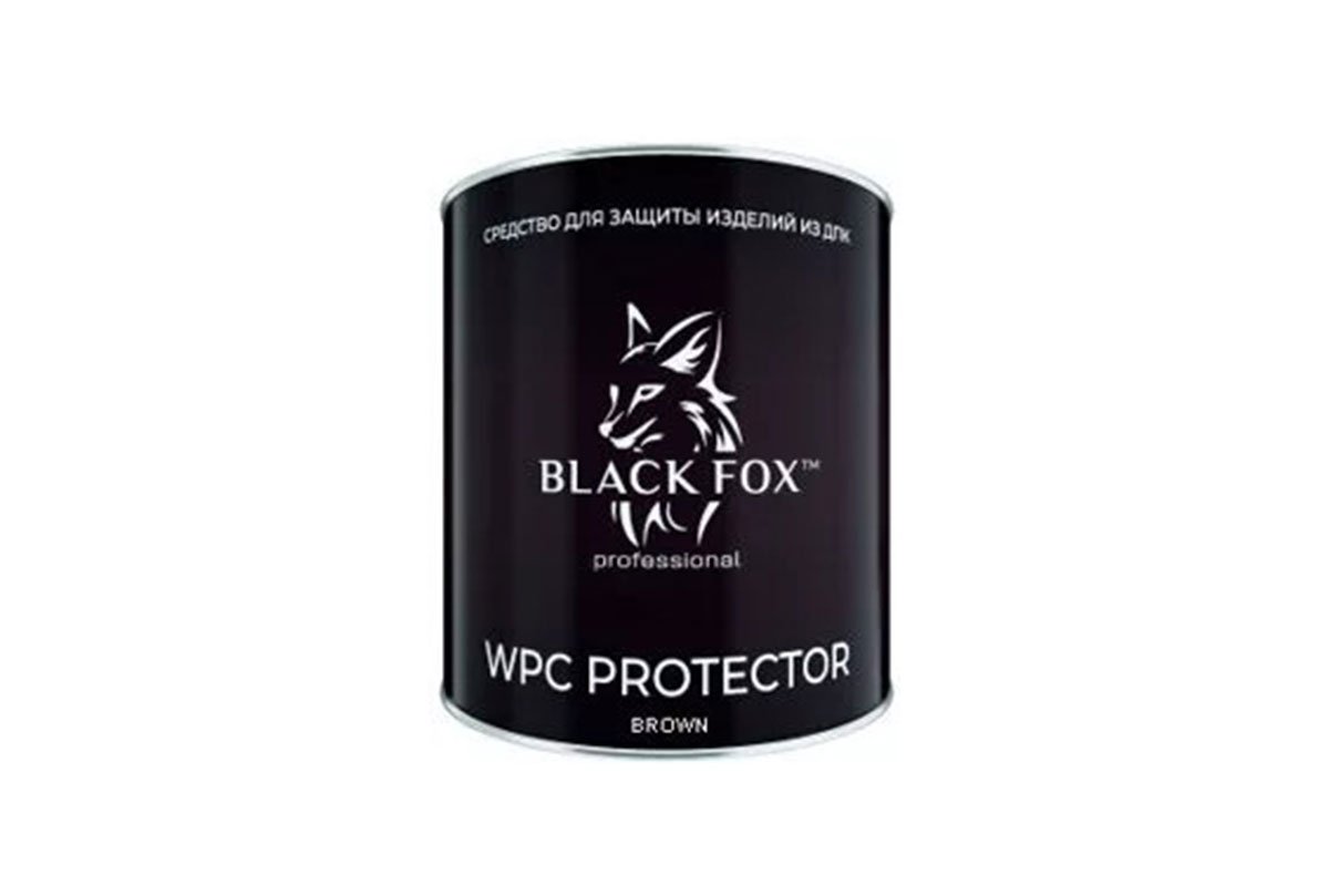 Масло Black Fox Protector для террасной доски ДПК на 2,5л, цвет: коричневый