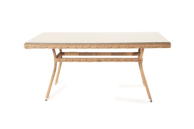 "Латте" плетеный стол из искусственного ротанга 160х90см