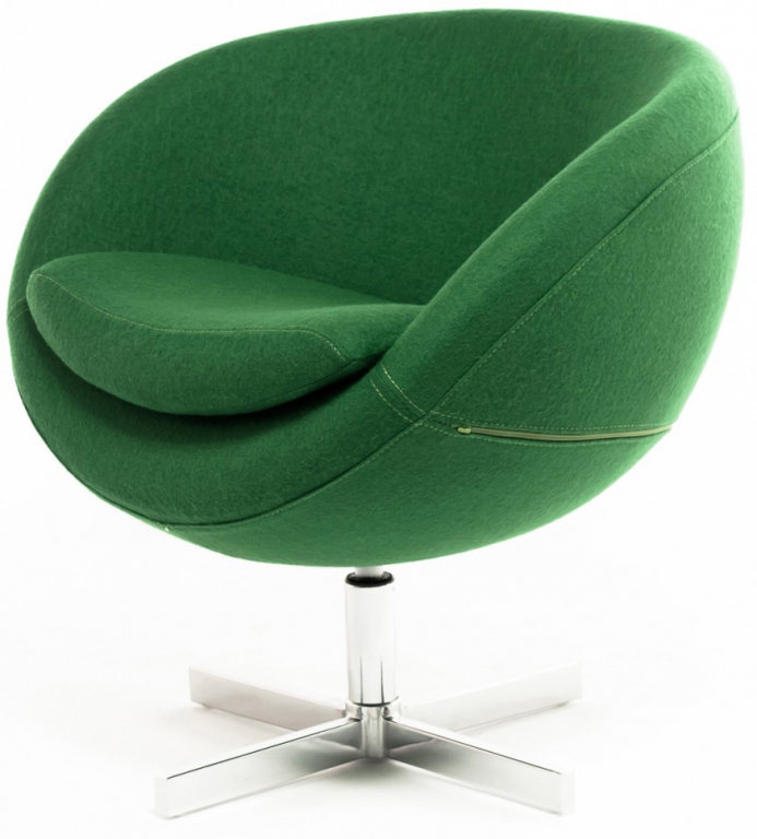 Кресло дизайнерское, A686, зеленый