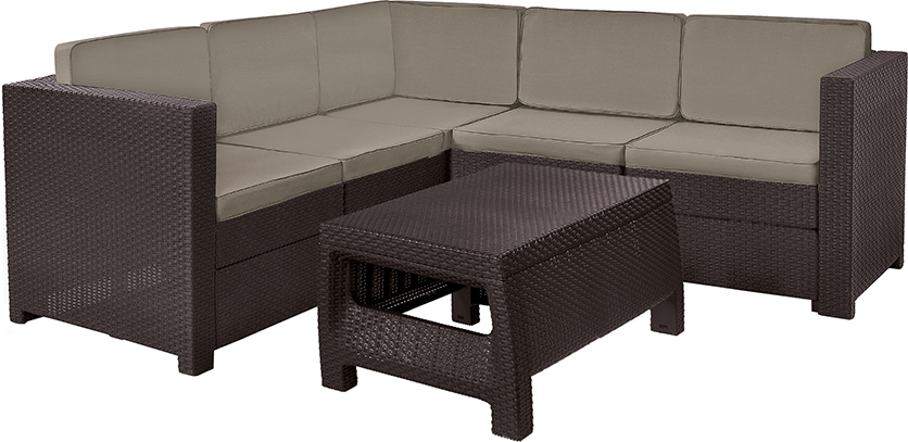 Комплект мебели Прованс угловой (Provence set) коричневый