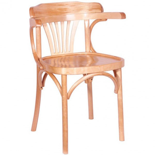 Кресло "Роза", берёза, бесцветный лак, КМФ 206