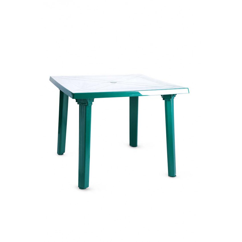 Стол пластиковый 90×90 см "PL квадратный" зелёный