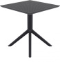 Стол пластиковый, Sky Table 70, 700х700х740 мм,  черный