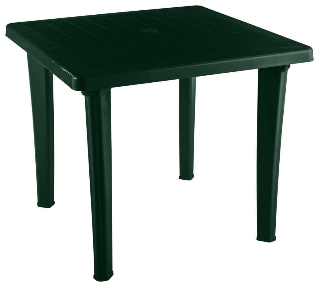 Стол пластиковый «EL квадратный» темно-зеленый