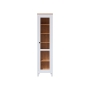 Шкаф-витрина ХЕМНЭС (Россия) дверь ст/ст 49*198*37 белый /светло-коричневый (1уп.)