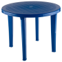 Стол пластиковый "EL круглый" синий